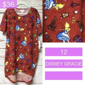 LuLaRoe Disney Alice in Wonderland Size 12 NWT